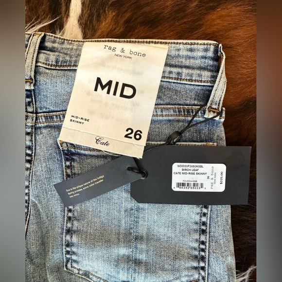 NWT—Rag & Bone Cate Mid-Rise Skinny Jeans - Picture 4 of 6